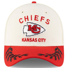 Kansas City Chiefs New Era 2025 NFL Draft 39THIRTY Flex Hat - Cream/Red for sale