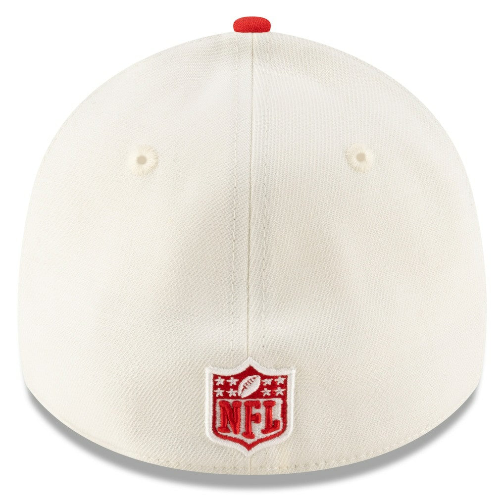 Kansas City Chiefs New Era 2025 NFL Draft 39THIRTY Flex Hat - Cream/Red for sale