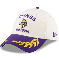 Minnesota Vikings New Era 2025 NFL Draft 39THIRTY Flex Hat - Cream/Purple for sale