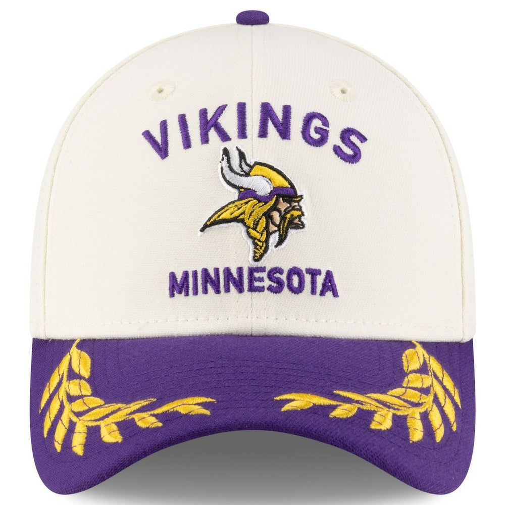 Minnesota Vikings New Era 2025 NFL Draft 39THIRTY Flex Hat - Cream/Purple for sale