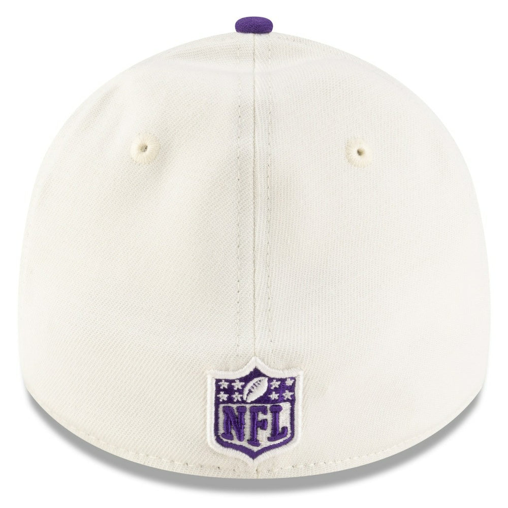 Minnesota Vikings New Era 2025 NFL Draft 39THIRTY Flex Hat - Cream/Purple for sale