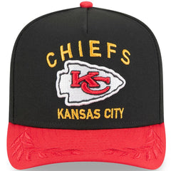 Kansas City Chiefs New Era Youth 2025 NFL Draft A-Frame 9FIFTY Snapback Hat - Black/Red cheap