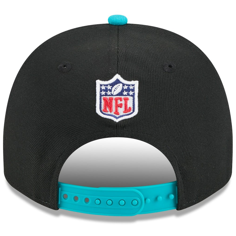 Miami Dolphins New Era Youth 2025 NFL Draft A-Frame 9FIFTY Snapback Hat - Black/Aqua online
