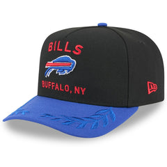 Buffalo Bills New Era Youth 2025 NFL Draft A-Frame 9FIFTY Snapback Hat - Black/Royal cheap