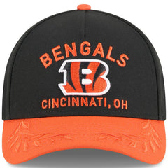 Cincinnati Bengals New Era Youth 2025 NFL Draft 9FORTY A-Frame M-Crown Adjustable Hat - Black/Orange discount