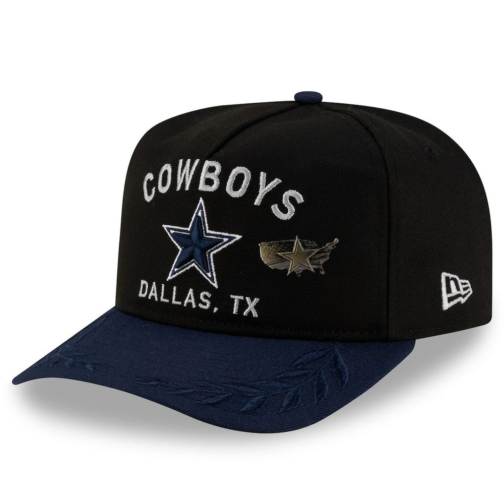 Dallas Cowboys New Era 2025 NFL Draft On Stage A-Frame 59FIFTY Fitted Hat - Black/Navy on sale