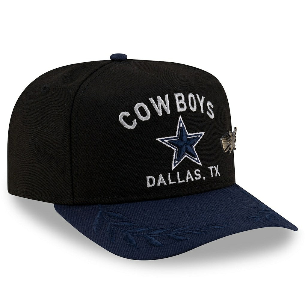 Dallas Cowboys New Era 2025 NFL Draft On Stage A-Frame 59FIFTY Fitted Hat - Black/Navy on sale