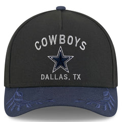 Dallas Cowboys New Era 2025 NFL Draft 9FORTY A-Frame M-Crown Adjustable Hat - Black/Navy discount