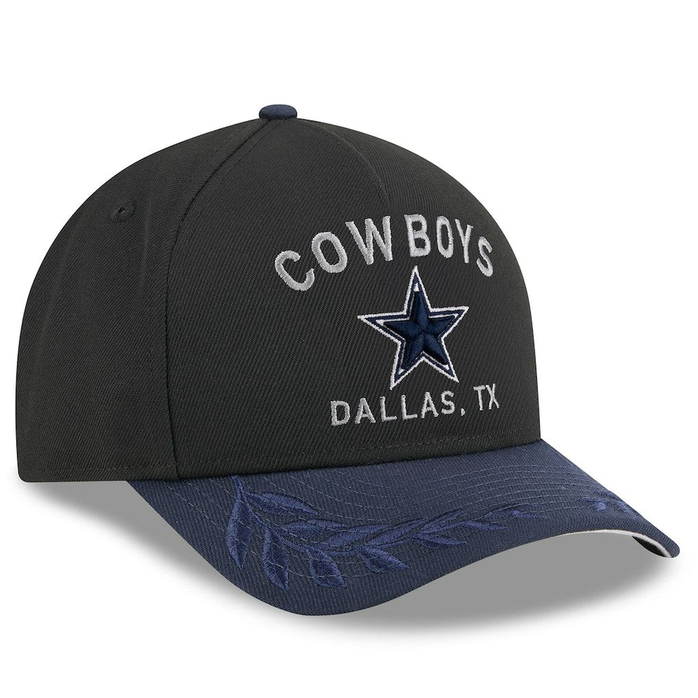 Dallas Cowboys New Era 2025 NFL Draft 9FORTY A-Frame M-Crown Adjustable Hat - Black/Navy discount