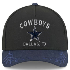 Dallas Cowboys New Era 2025 NFL Draft 39THIRTY Flex Hat - Black/Navy on sale