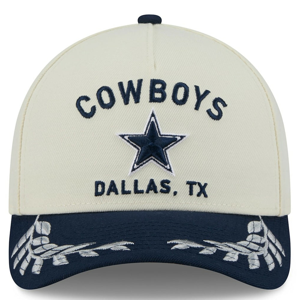 Dallas Cowboys New Era 2025 NFL Draft 39THIRTY Flex Hat - Cream/Navy on sale