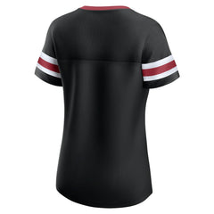Arizona Cardinals Women's Original State Lace-Up T-Shirt - Black for sale