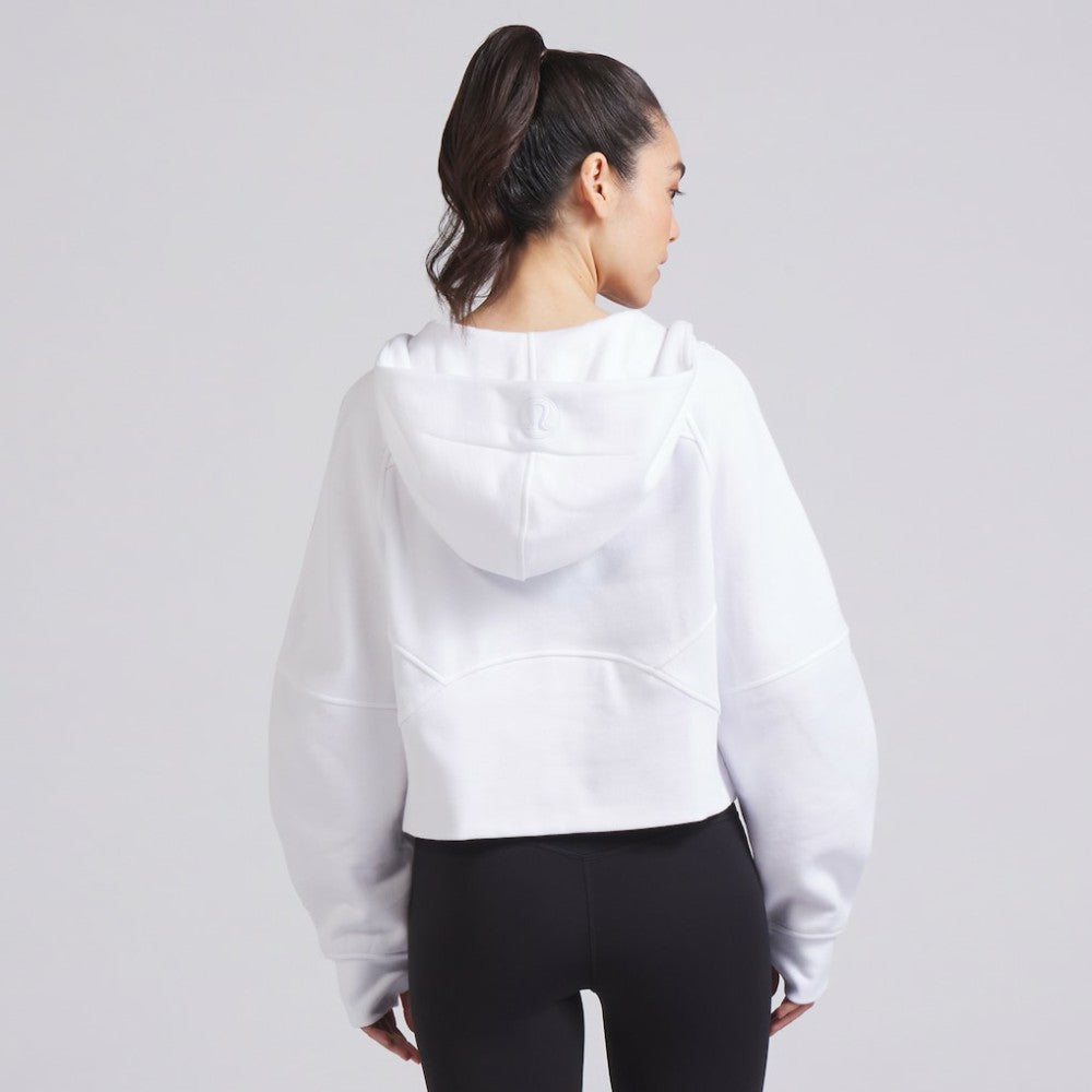 Vancouver Canucks lululemon Women's Scuba Oversized Half-Zip Hoodie - White Hoodies