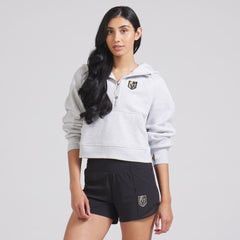Vegas Golden Knights lululemon Women's Scuba Oversized Half-Zip Hoodie - Heathered Core Ultra Light Grey Hoodies