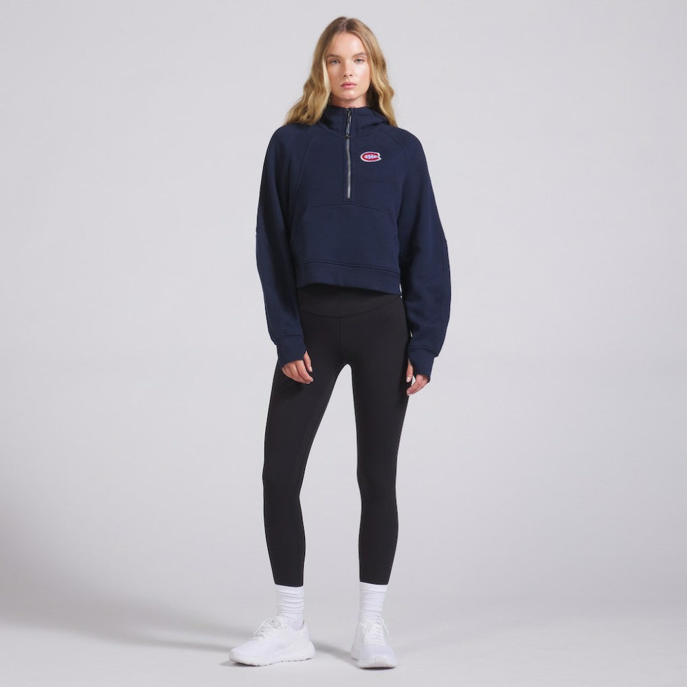 Montreal Canadiens lululemon Women's Scuba Oversized Half-Zip Hoodie - True Navy Hoodies