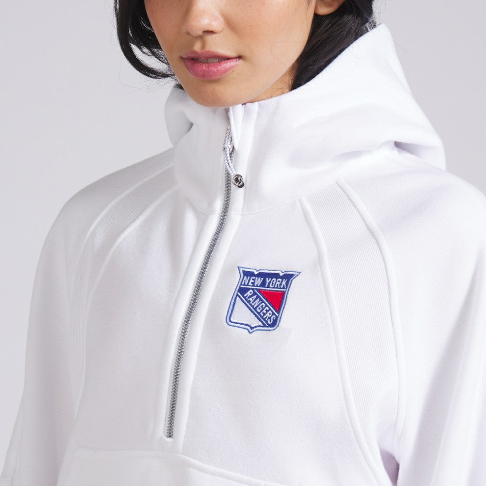 New York Rangers lululemon Women's Scuba Oversized Half-Zip Hoodie - White Hoodies