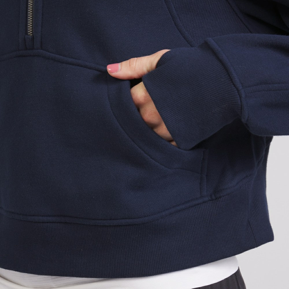 Seattle Kraken lululemon Women's Scuba Oversized Half-Zip Hoodie - True Navy Hoodies