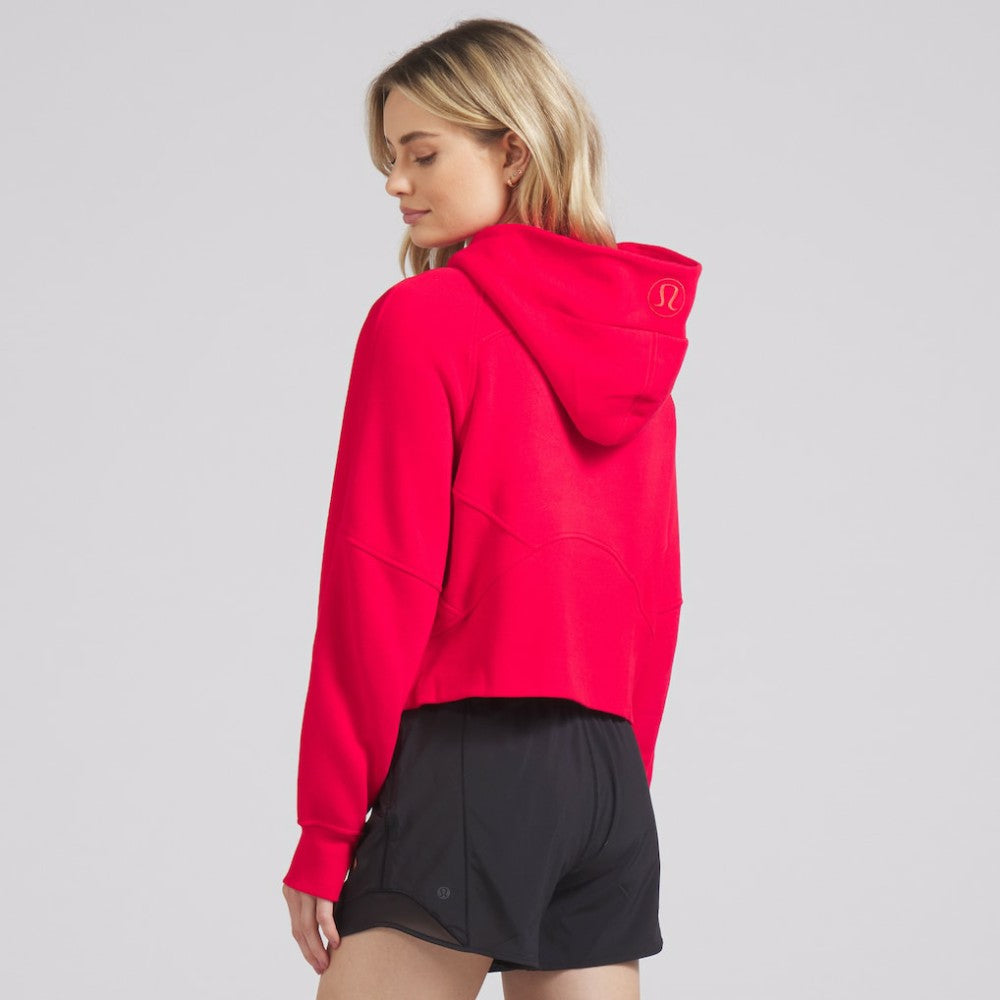 Chicago Blackhawks lululemon Women's Scuba Oversized Half-Zip Hoodie - True Red Hoodies