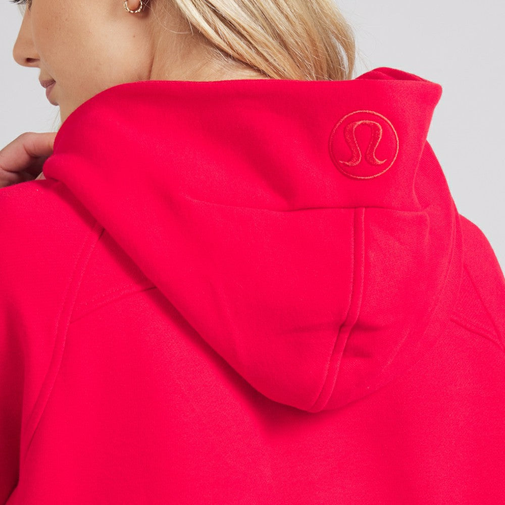 Chicago Blackhawks lululemon Women's Scuba Oversized Half-Zip Hoodie - True Red Hoodies