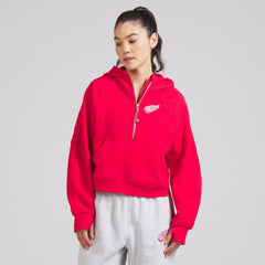 Detroit Red Wings lululemon Women's Scuba Oversized Half-Zip Hoodie - True Red Hoodies