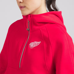 Detroit Red Wings lululemon Women's Scuba Oversized Half-Zip Hoodie - True Red Hoodies