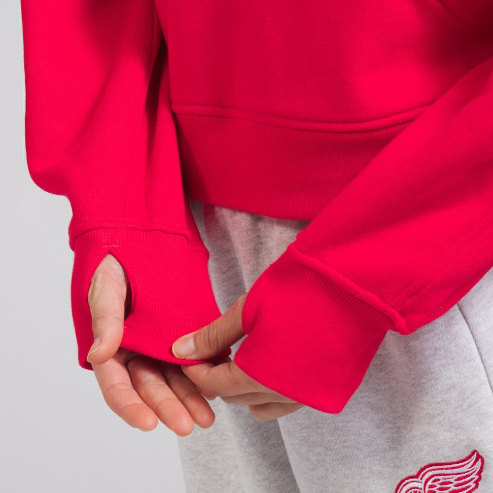 Detroit Red Wings lululemon Women's Scuba Oversized Half-Zip Hoodie - True Red Hoodies
