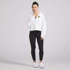 Chicago Blackhawks lululemon Women's Scuba Oversized Half-Zip Hoodie - White Hoodies