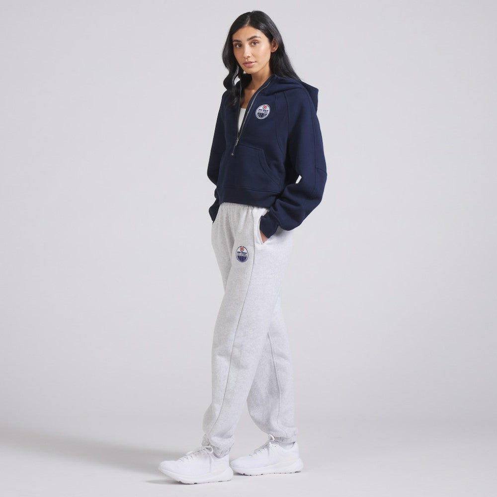 Edmonton Oilers lululemon Women's Scuba Oversized Half-Zip Hoodie - True Navy Hoodies