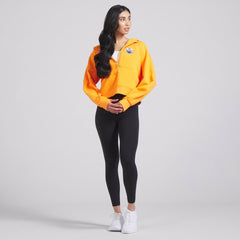 Edmonton Oilers lululemon Women's Scuba Oversized Half-Zip Hoodie - Tiger Hoodies