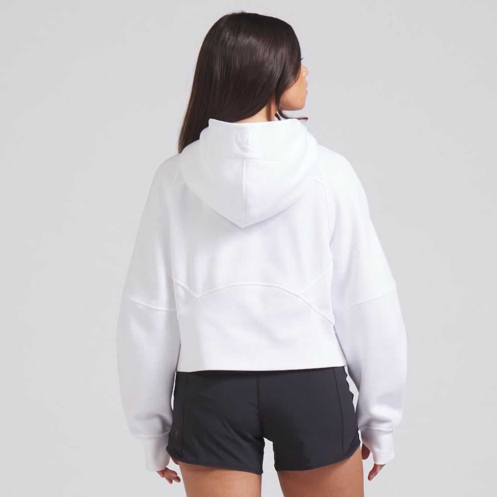 Edmonton Oilers lululemon Women's Scuba Oversized Half-Zip Hoodie - White Hoodies