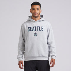Seattle Kraken lululemon Steady State Pullover Hoodie - Heathered Silver Drop Hoodies