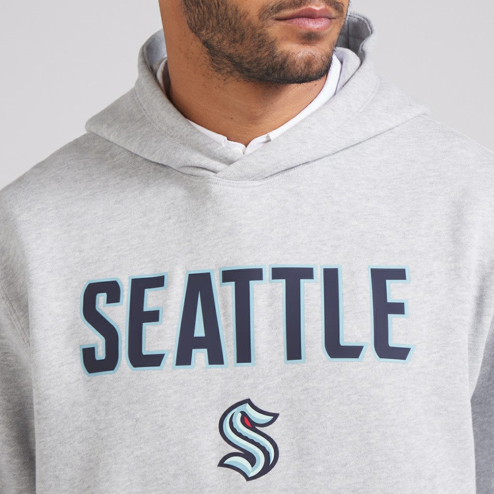 Seattle Kraken lululemon Steady State Pullover Hoodie - Heathered Silver Drop Hoodies