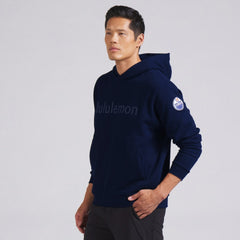 Edmonton Oilers lululemon Steady State Pullover Hoodie - True Navy Hoodies