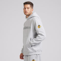 Chicago Blackhawks lululemon Steady State Pullover Hoodie - Heathered Silver Drop Hoodies