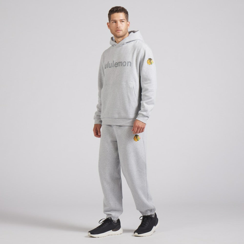 Chicago Blackhawks lululemon Steady State Pullover Hoodie - Heathered Silver Drop Hoodies