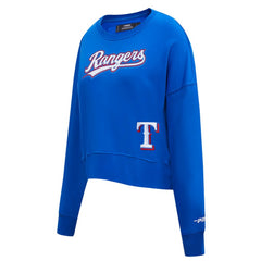 Texas Rangers Pro Standard Women's Game Day Classics Crewneck Pullover Sweatshirt Royal