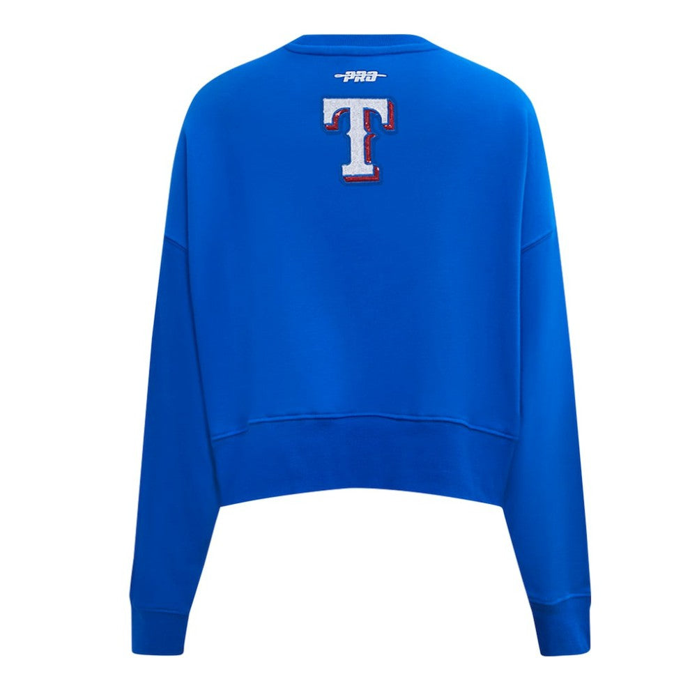 Texas Rangers Pro Standard Women's Game Day Classics Crewneck Pullover Sweatshirt Royal