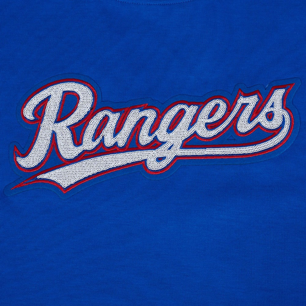 Texas Rangers Pro Standard Women's Game Day Classics Crewneck Pullover Sweatshirt Royal