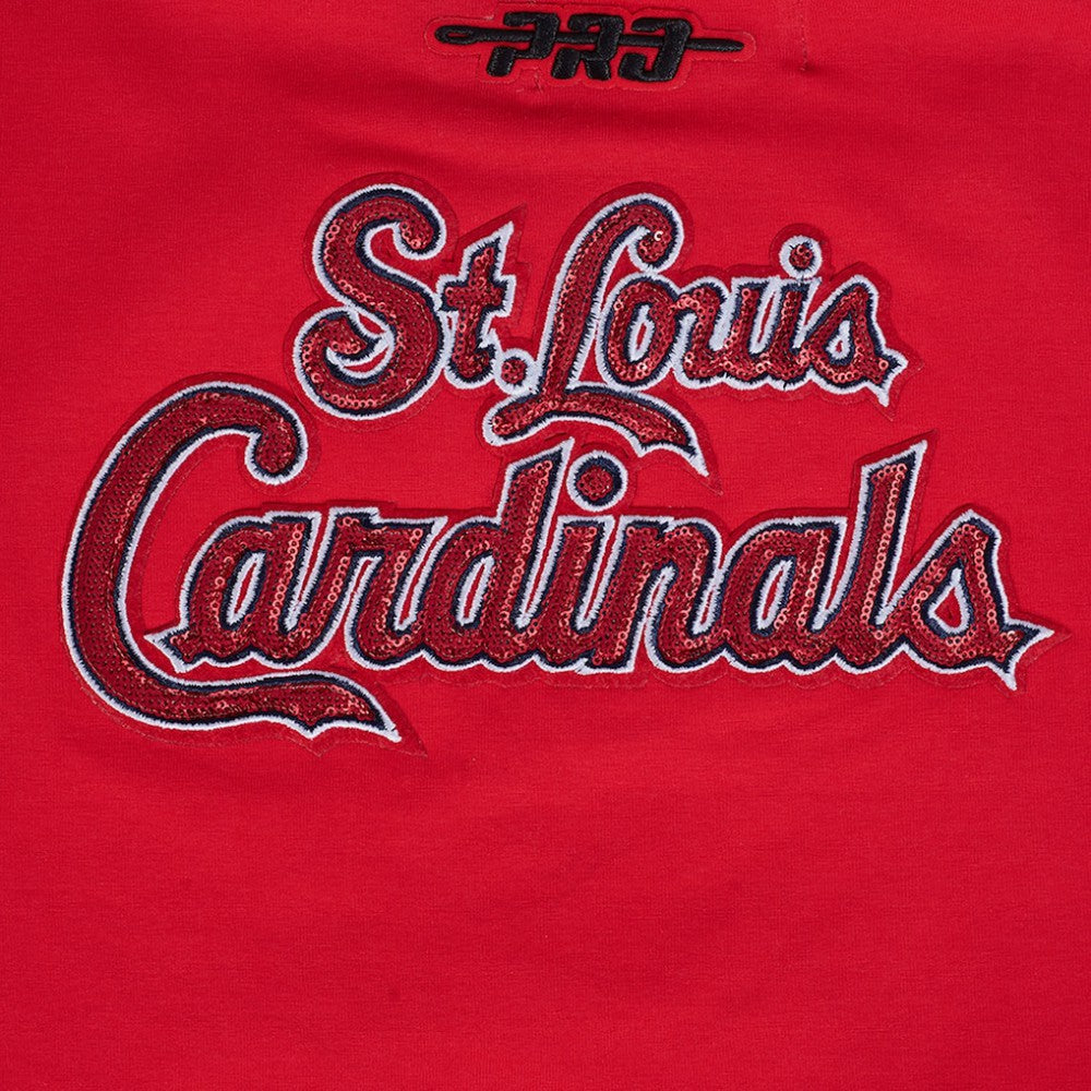 St. Louis Cardinals Pro Standard Women's Game Day Classics Baby Doll Cropped T-Shirt Red
