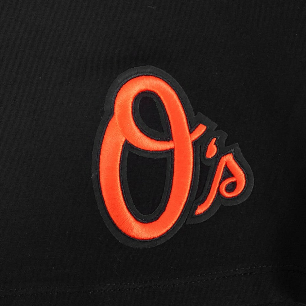 Baltimore Orioles Pro Standard Women's Game Day Classics Baby Doll Cropped T-Shirt Black