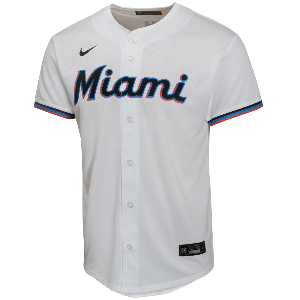 Sandy Alcantara Miami Marlins Youth Home Game Player Jersey White
