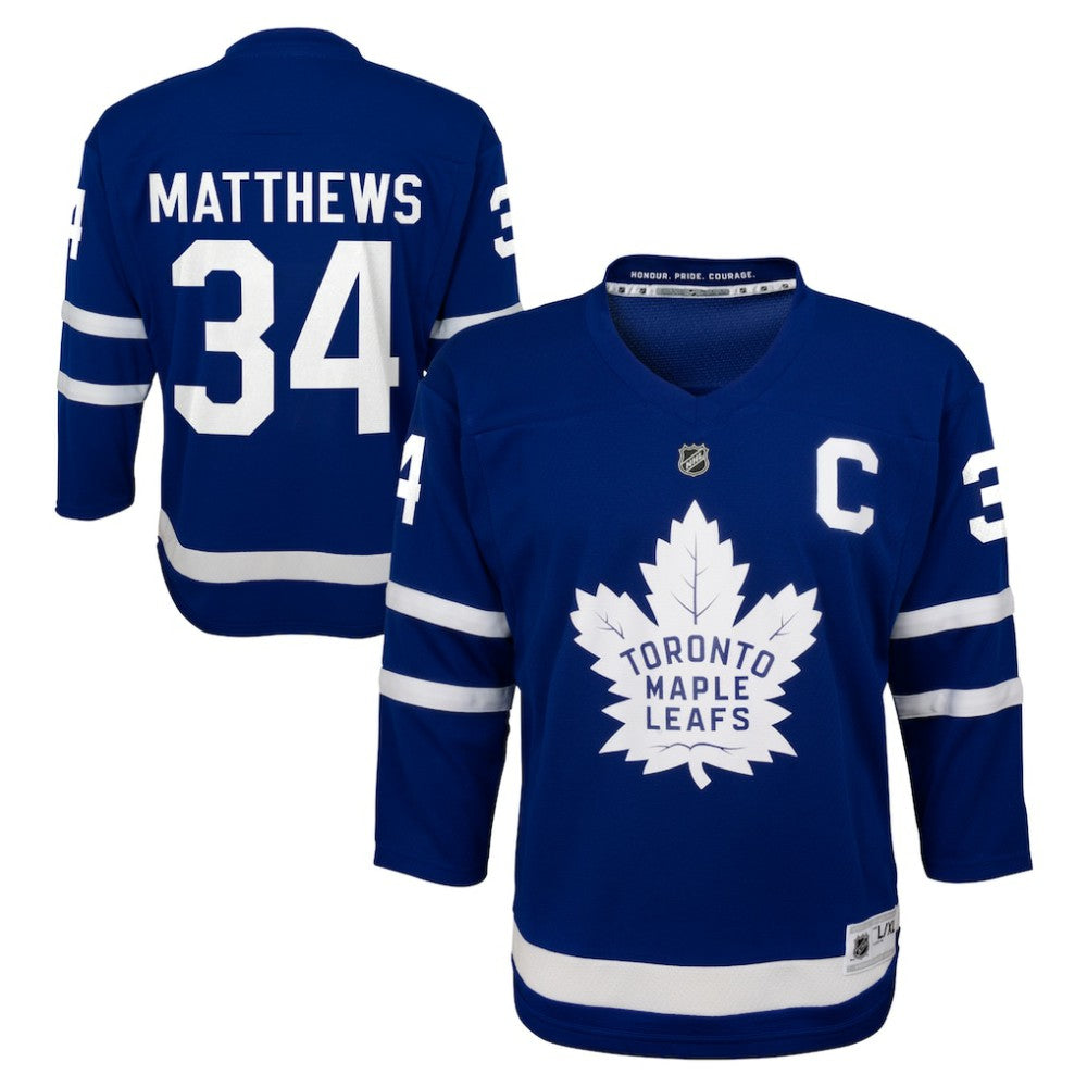 Auston Matthews Toronto Maple Leafs Youth Home Replica Player Jersey - Blue Jerseys