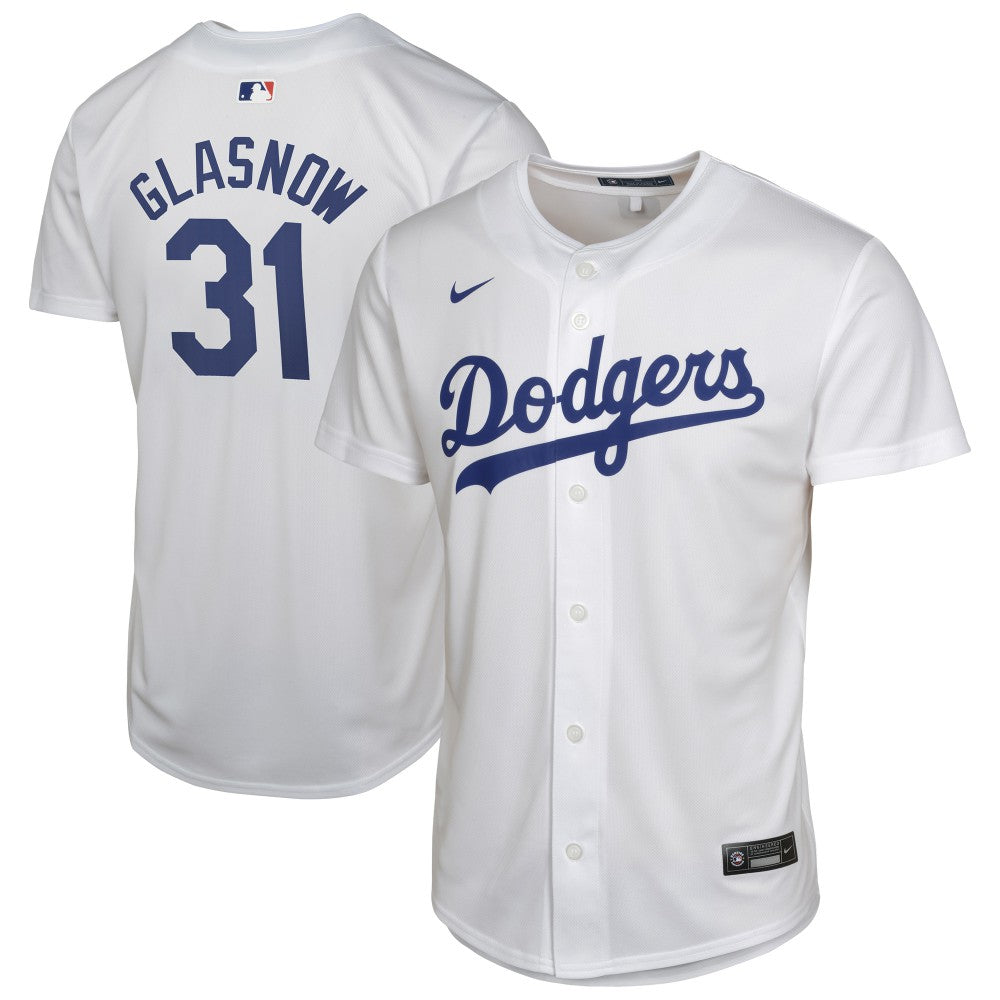 Tyler Glasnow Los Angeles Dodgers Youth Home Player Game Jersey White