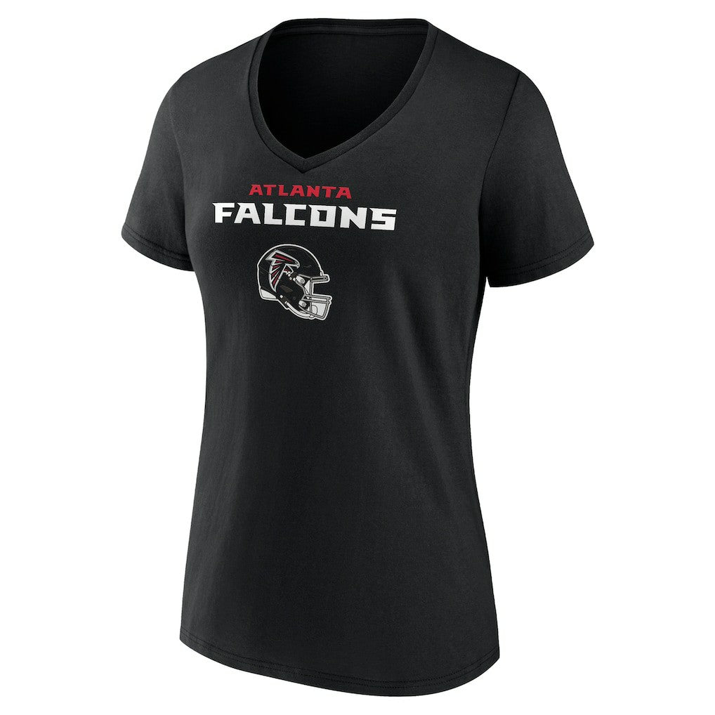 Michael Penix Jr. Atlanta Falcons Women's Name & Number Team Wordmark V-Neck T-Shirt - Black sale