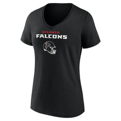 Michael Penix Jr. Atlanta Falcons Women's Name & Number Team Wordmark V-Neck T-Shirt - Black sale