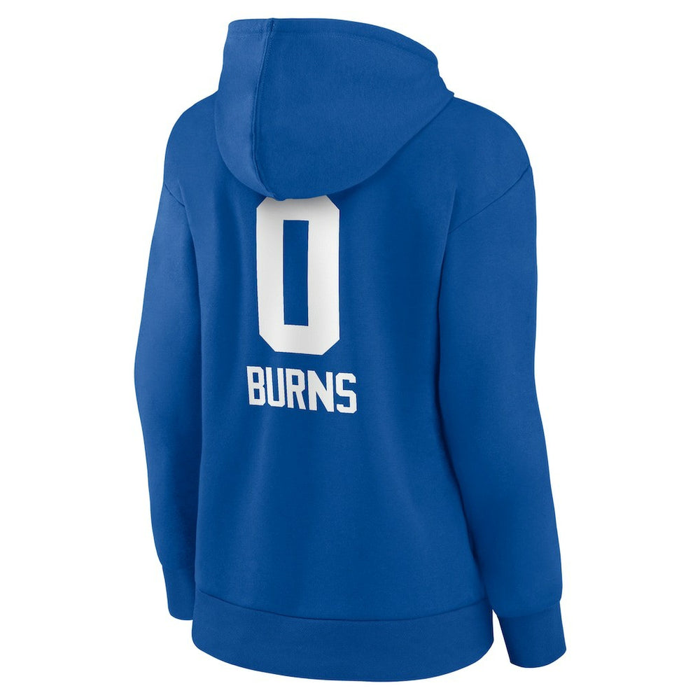 Brian Burns New York Giants Women's Name & Number Team Wordmark Pullover Hoodie - Royal cheap