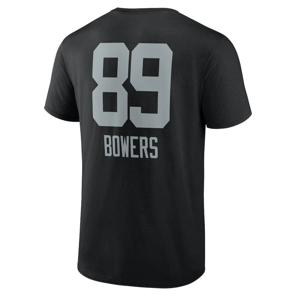 Brock Bowers Las Vegas Raiders Name & Number Team Wordmark T-Shirt - Black discount