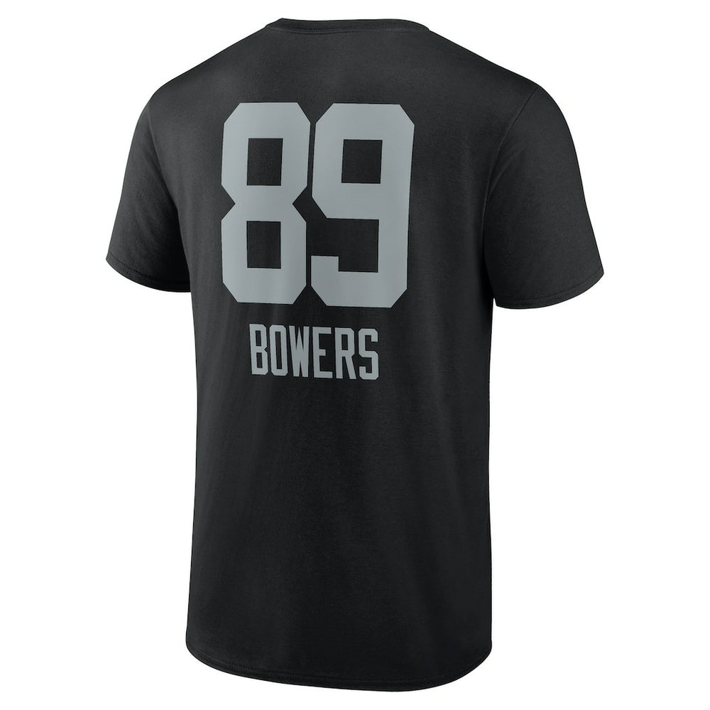 Brock Bowers Las Vegas Raiders Name & Number Team Wordmark T-Shirt - Black discount