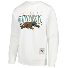 Jacksonville Jaguars Duval Classic Logos Pullover Sweatshirt - White cheap