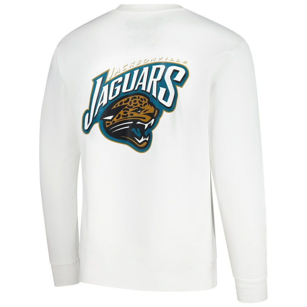 Jacksonville Jaguars Duval Classic Logos Pullover Sweatshirt - White cheap